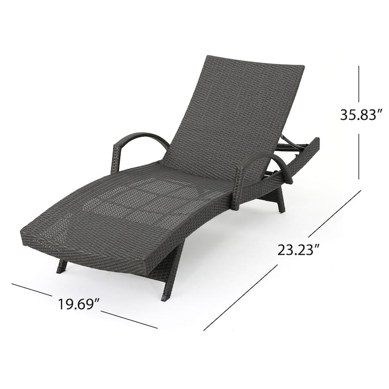 Vilano Outdoor Cushioned Lounge Chair (Set of 2) by Christopher Knight Home