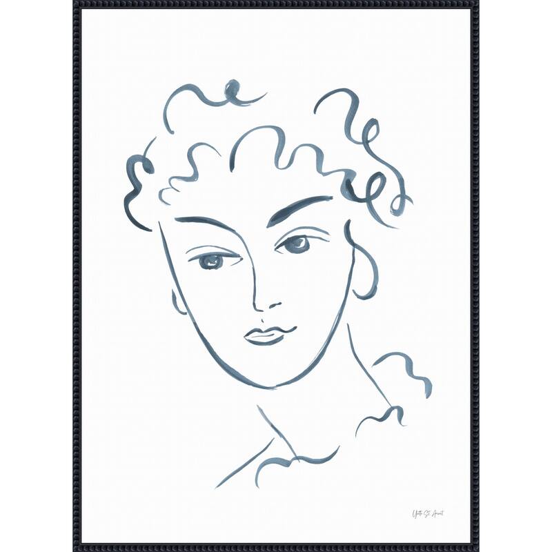 Whimsy Portrait No. 2 by Yvette St. Amant Framed Canvas Wall Art Print