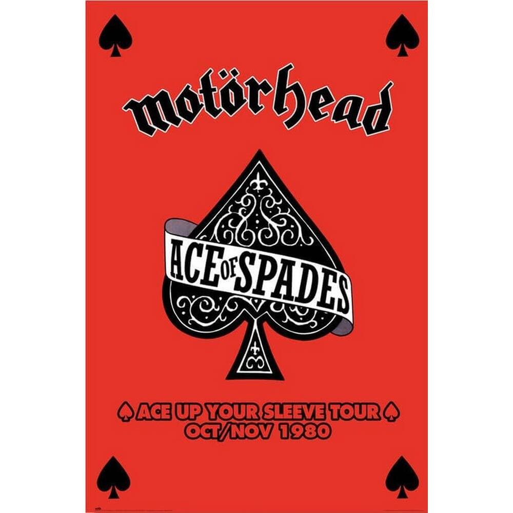 Motorhead Ace of Spades Art Poster - 24 x 36 Inch