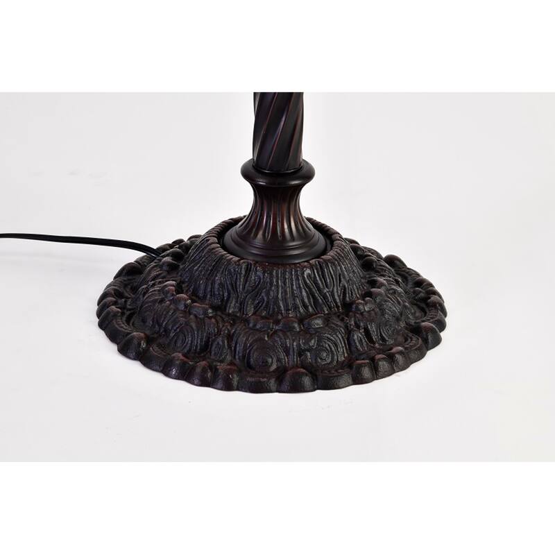 Tiffany-style Peacock Torchiere