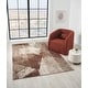 Alexia Collection Geometric Red/Brown Indoor Abstract Area Rug - Bed ...