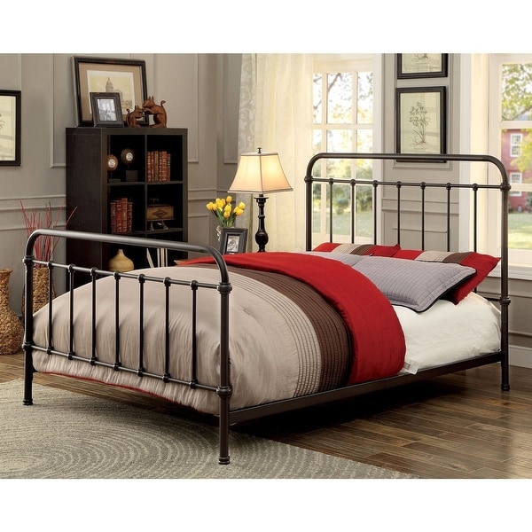 powder coated double bed