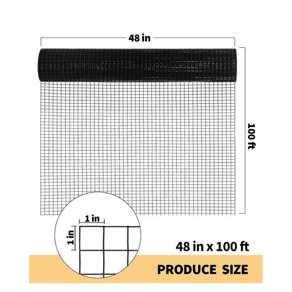 24in x 50 ft 15 Gauge Vinyl Coated and Galvanized Alloy Steel Wire Mesh