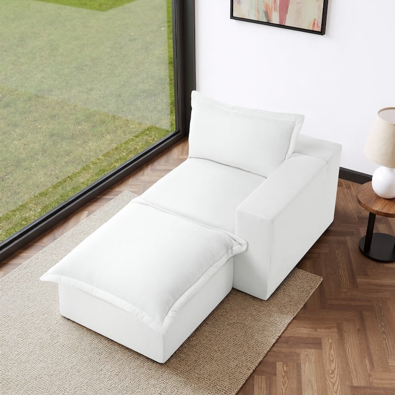 Comfy Cloud Couch Plush Modular Sectional Sofa For Living Room