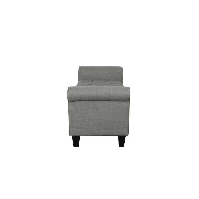 Porthos Home Theon Fabric Flip Top Button Tufted Storage Bench
