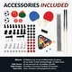 preview thumbnail 6 of 5, Matrix 54-in 7-in-1 Multi Combo Game Table, Glide Hockey, Foosball, Billiards Pool, Table Tennis, Chess, Checkers, Backgammon