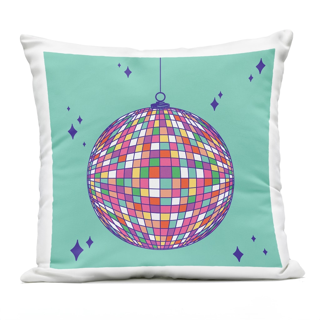 Stupell Geometric Modern Disco Ball Printed Outdoor Throw Pillow Design by Sazerelli Designs