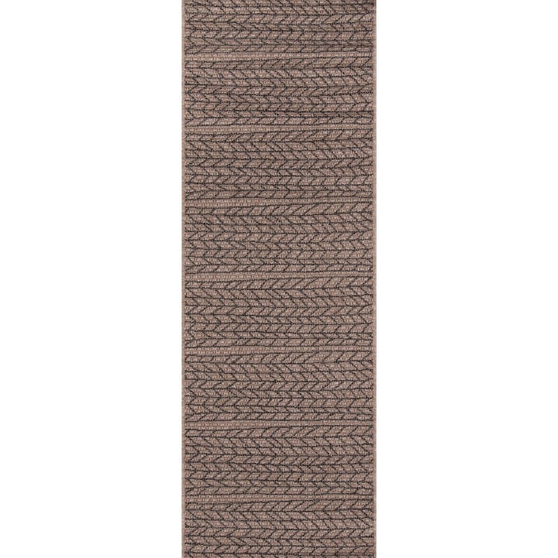 Momeni Como Contemporary Striped Indoor Outdoor Rug - 2'7" x 7'6"