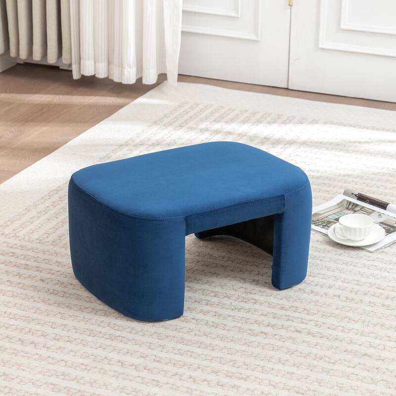 SEYNAR Modern Velvet Rectangle Accent Ottoman