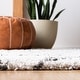 preview thumbnail 4 of 4, SAFAVIEH Moroccan Fringe Shag Lucyna 2-inch Thick Rug - Ivory/Grey - 8' x 10'