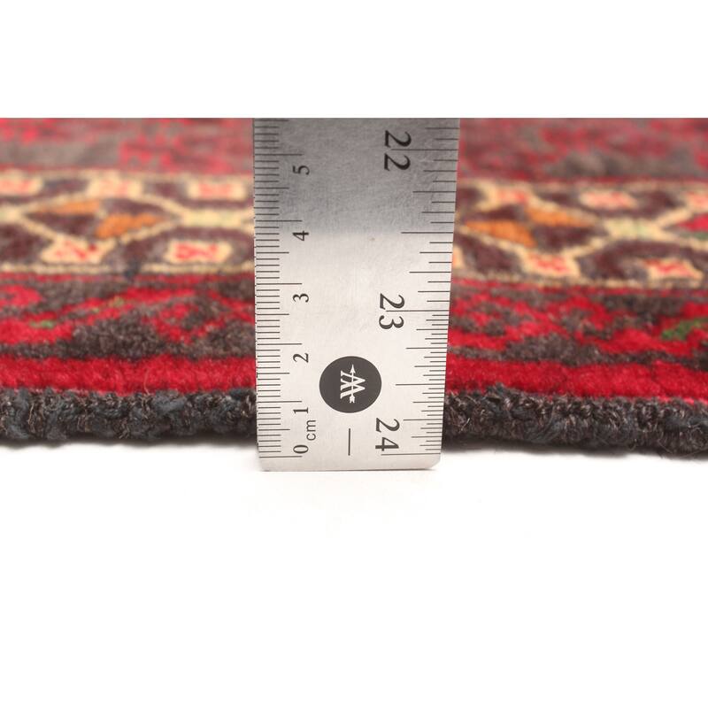 ECARPETGALLERY Hand-knotted Teimani Dark Grey Wool Rug - 2'10 x 4'5