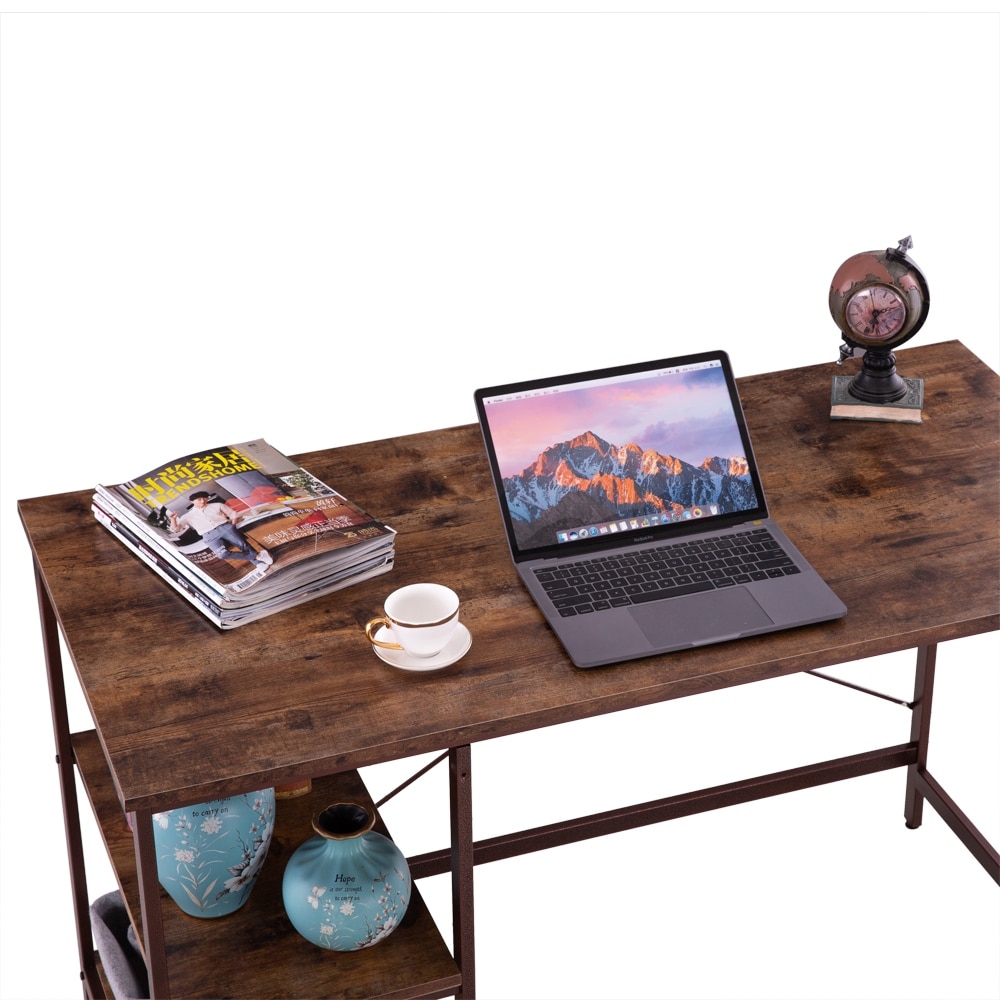 Industrial Style 3 Layers Computer Desk Office Table Funiture On Sale Overstock 31320963