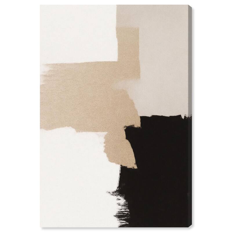Beige and Black II Canvas by Art Remedy, Gallery Wrapped - 24" x 36"