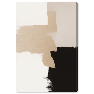 Beige and Black II Canvas by Art Remedy, Gallery Wrapped