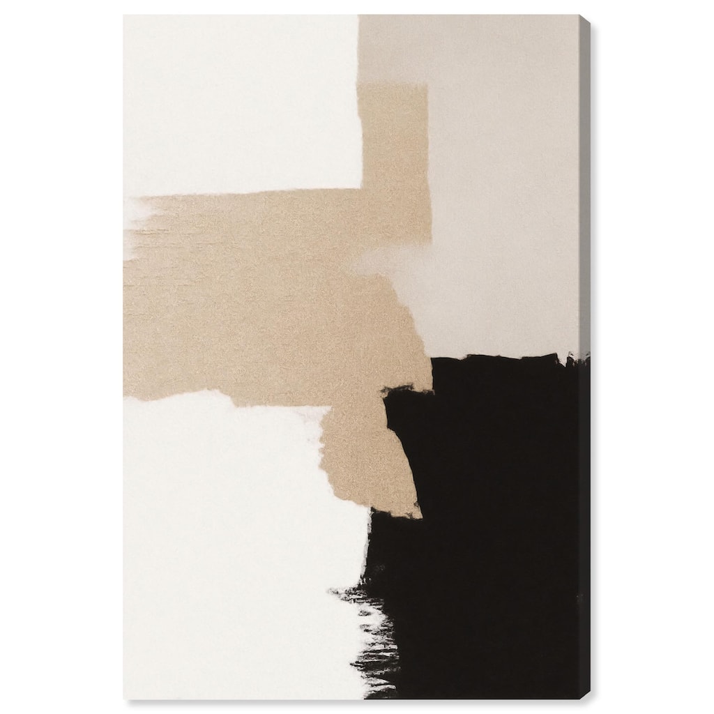 Beige and Black II Canvas by Art Remedy, Gallery Wrapped
