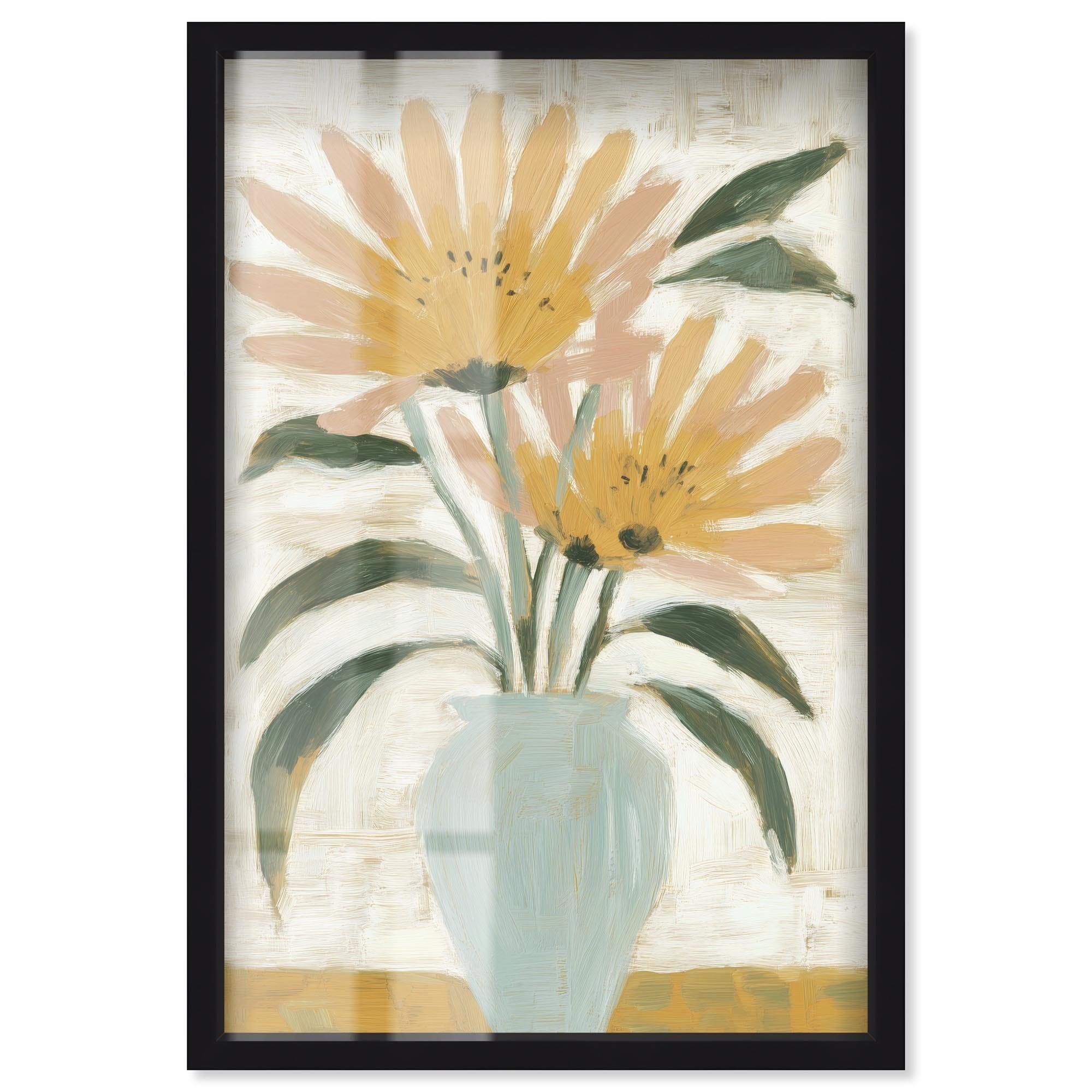 Soft Blooms III Floral Wall Decor Shadowbox Print by Art Remedy