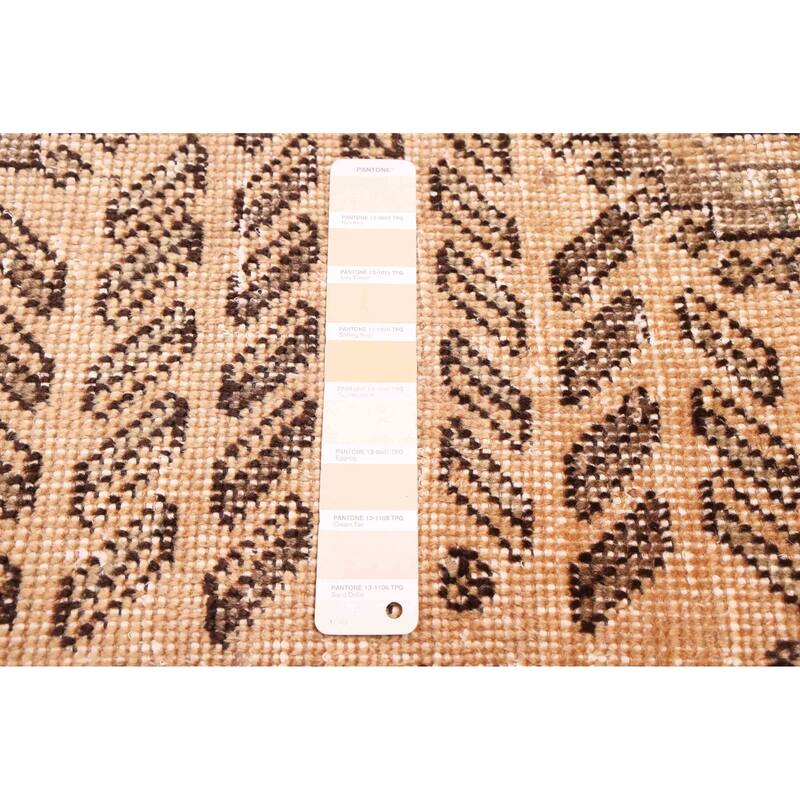 ECARPETGALLERY Hand-knotted Antalya Vintage Beige Wool Rug - 4'11 x 6'6