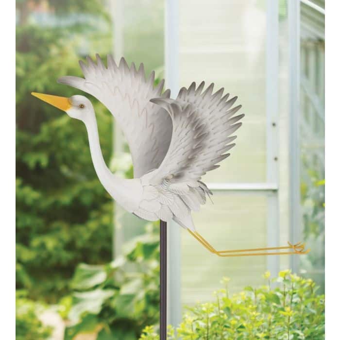 Bird Jiggly Stake - Egret
