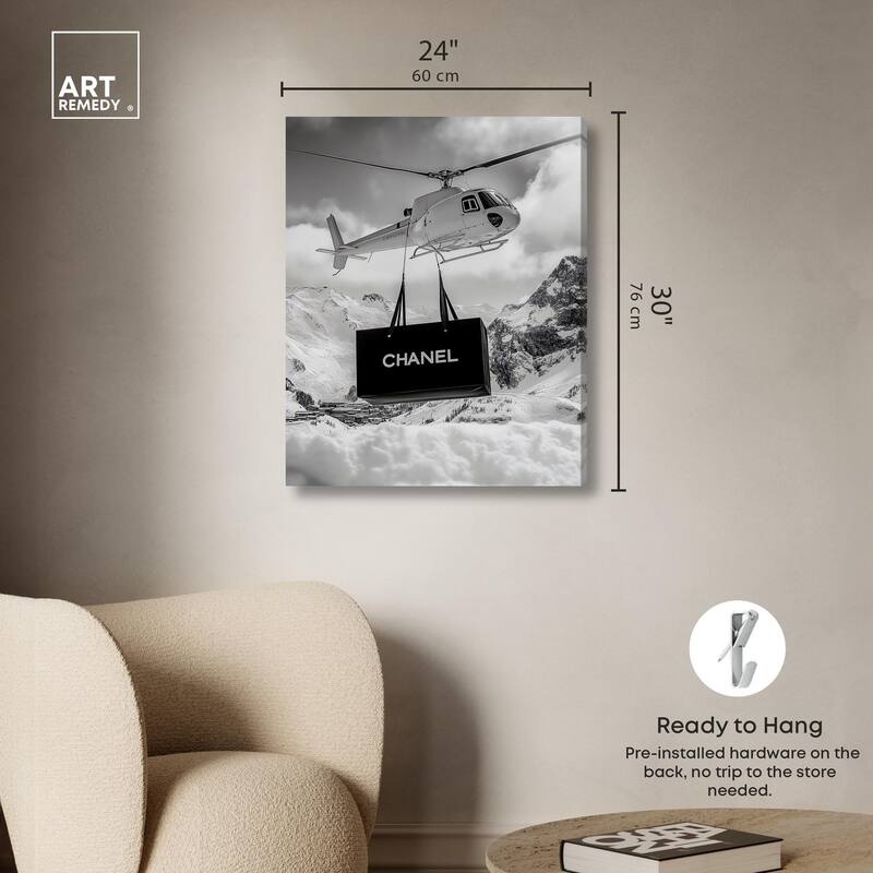 Fashion Delivery Canvas by Art Remedy, Gallery Wrapped