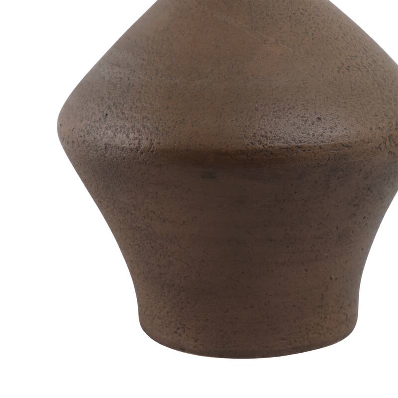 Terracotta Pottery Vase Decorative Handmade Artisan-Inspired Form