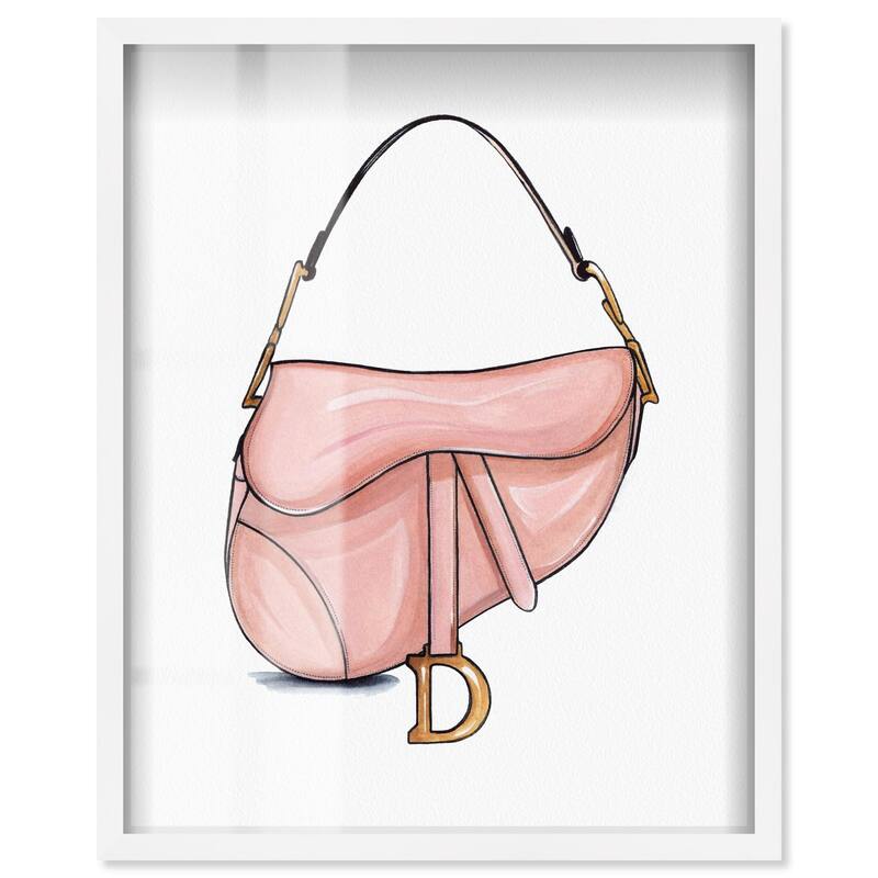 Doll Memories - Blush Pink Bag Shadowbox by Art Remedy - White - 20" x 24"