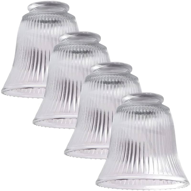 Ceiling Fan Light Covers: Clear Glass Shade Lamp Replacement Kit for Ceiling Fan Light Kits