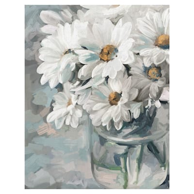 Mason Jar Bouquet II by Studio Arts Canvas Art Print