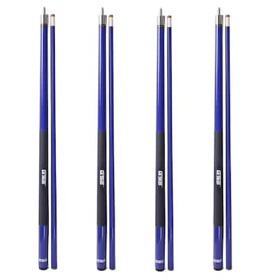GSE™ Set of 4 Fiberglass Graphite Composite Billiard Pool Cue Sticks. 58" 2-Piece Pool Cue Set for House or Commercial Use