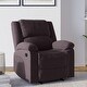 preview thumbnail 2 of 17, Relax A Lounger® Porter Microfiber Manual Recliner by iLounge Chocolate