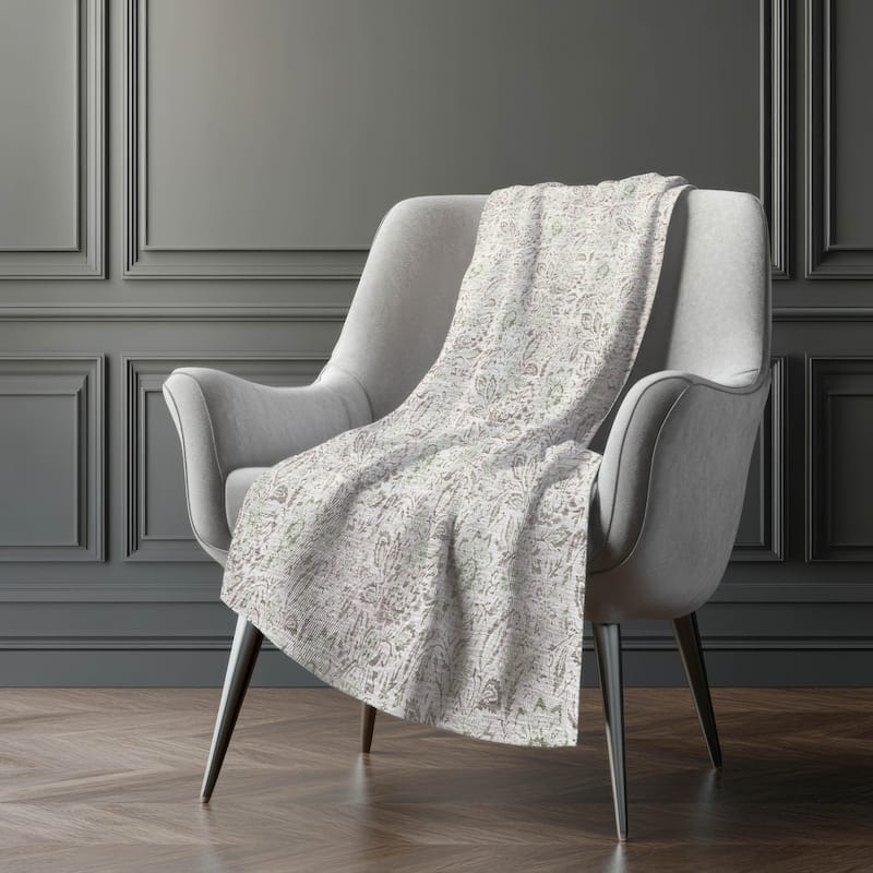 Premium Machine Washable Floral Sherpa Throw Blanket