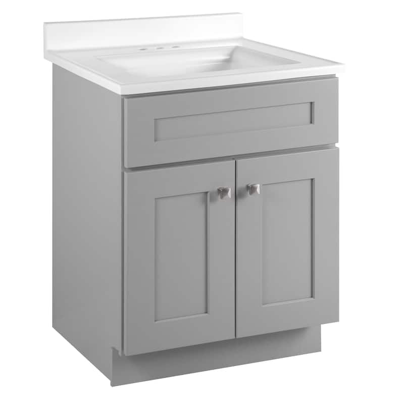 Design House 597542 Brookings 25" Free Standing Single Basin Vanity - Gray