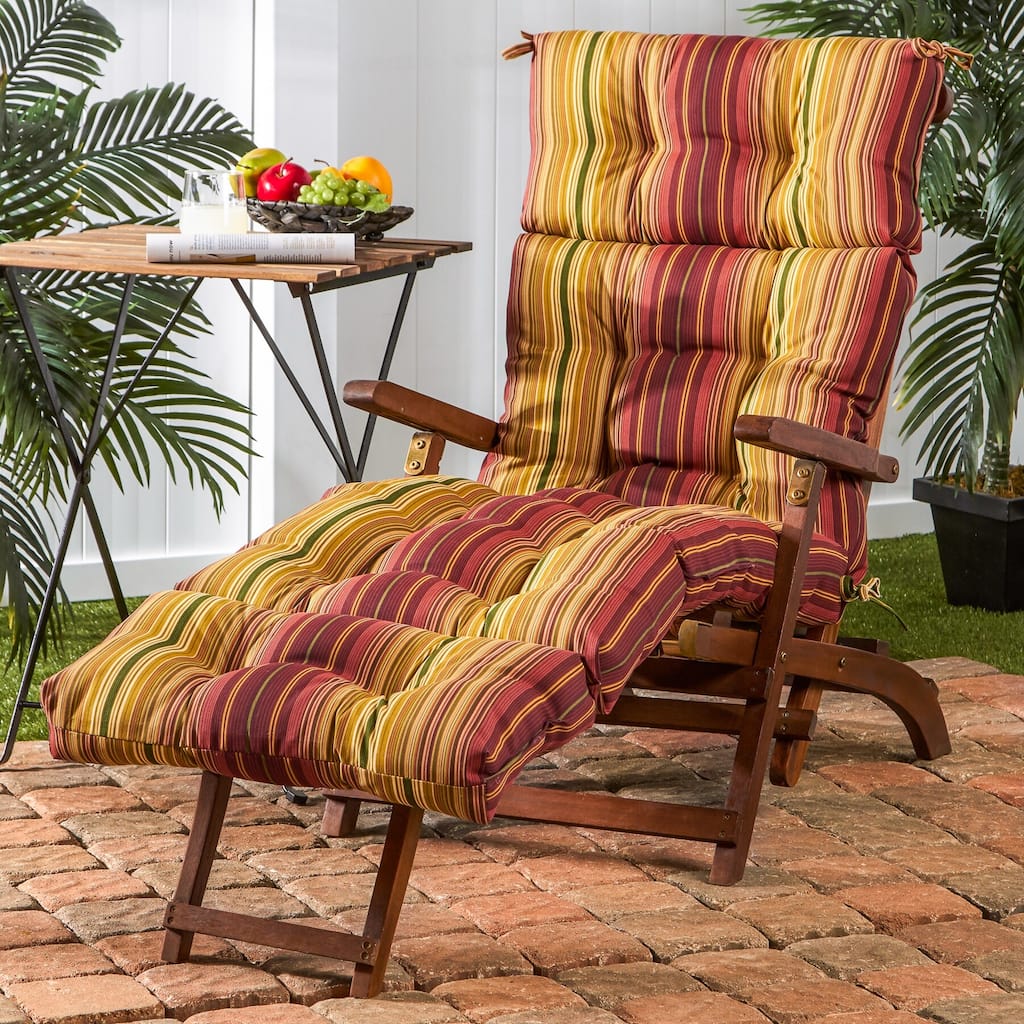 Outdoor Chaise Lounge Cushion by Greendale Home Fashions