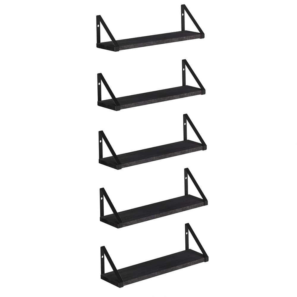 Wallniture Ponza 17"x4.5" Wood Shelves for Farmhouse Decor, Wall Bookshelves, Decorative Shelf, Custom Finish and Piece Options