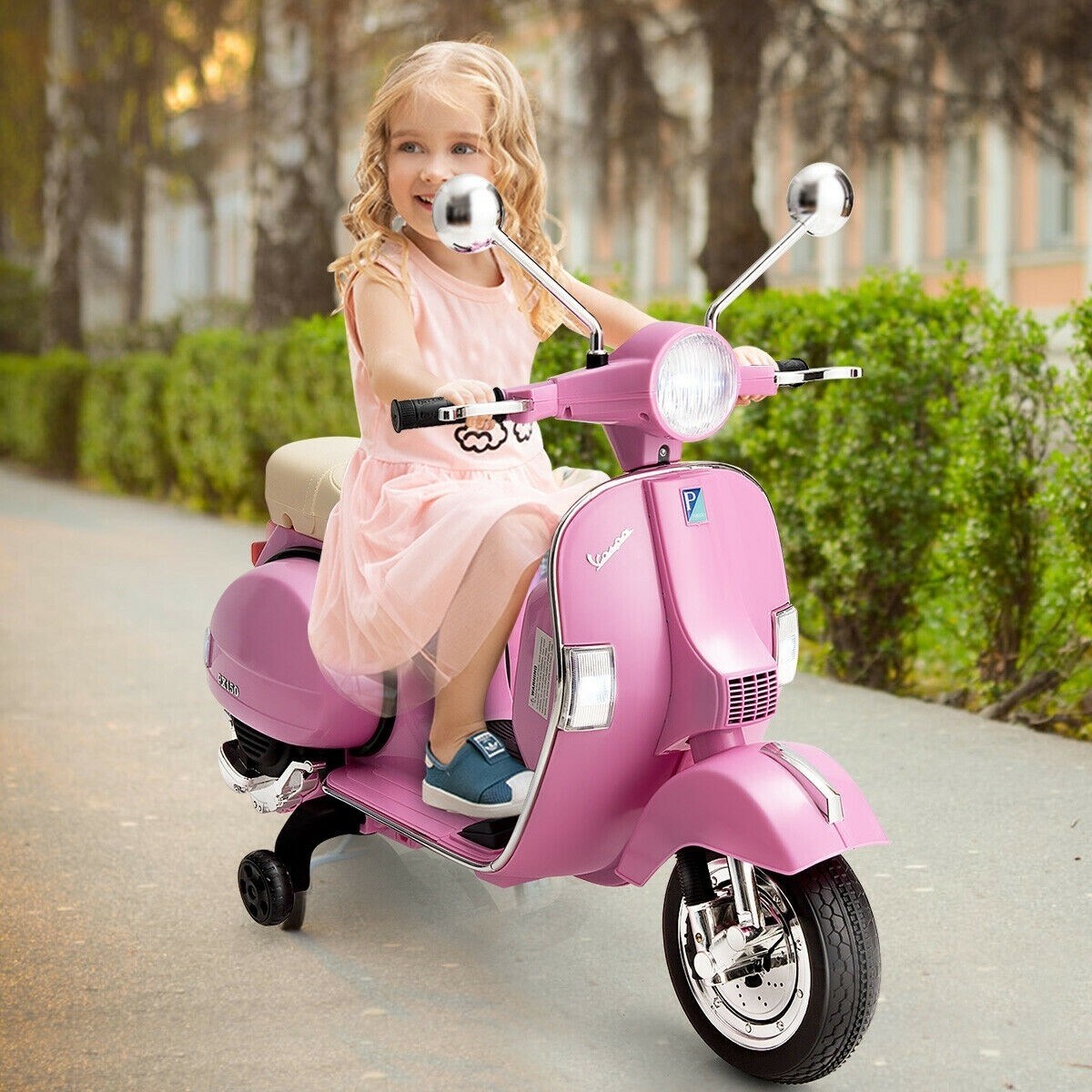 pink kids vespa