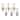 Light Society Set of 6 - Klur G45 Shape LED Filament Light Bulb - Clear