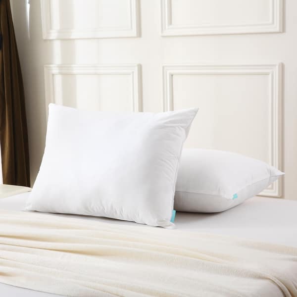 slide 2 of 6, Waverly White Goose Feather and Down Blend Pillow, Set of 2