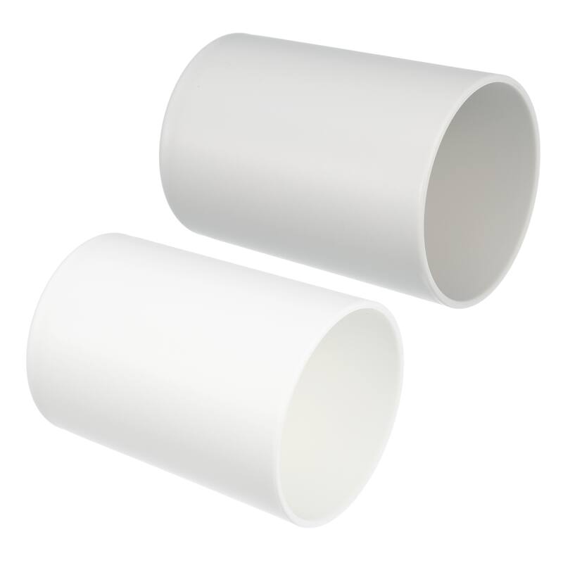 2pcs Bathroom Toothbrush Tumblers for Kitchen Color White Gray 4.05"x2.91" - White Gray