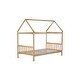 preview thumbnail 12 of 11, White Oak Rubber Wood House Bed,Twin Size Kids Bed