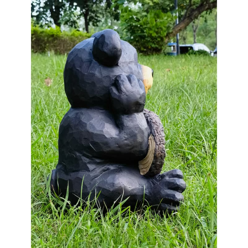 Thinking Bear Outdoor Welcome Garden Sign - 14.75"