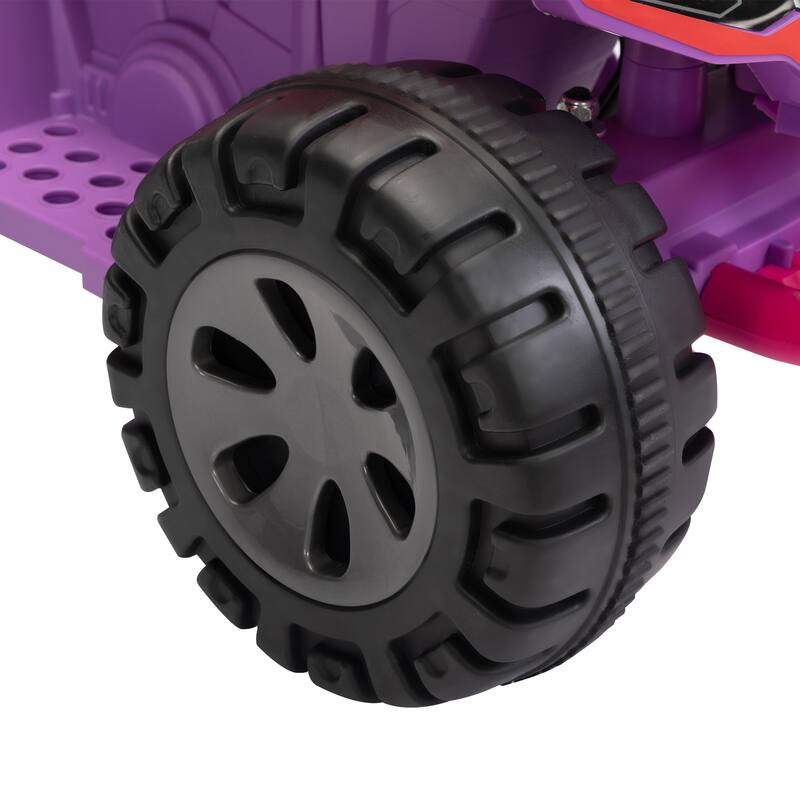 6V Kids Ride-On ATV Quad Car with LED Lights, Music, and Spray Device, Electric Ride-On Toy for Ages 3-5