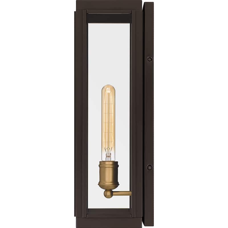 Avon 1-Light Western Bronze Outdoor Wall Lantern
