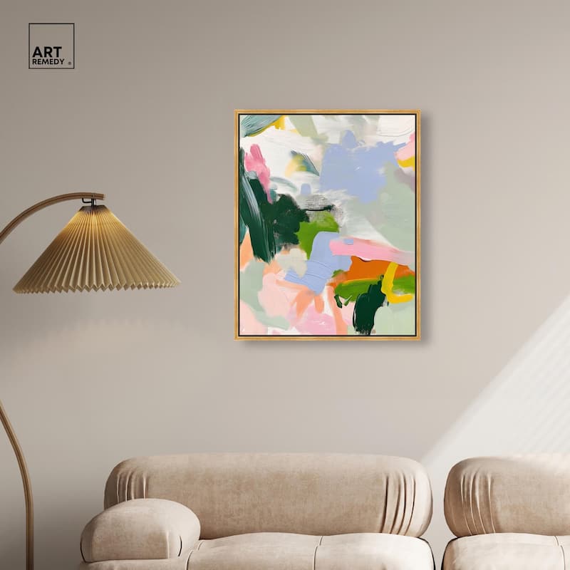 Color Palette Poetry Canvas by Art Remedy
