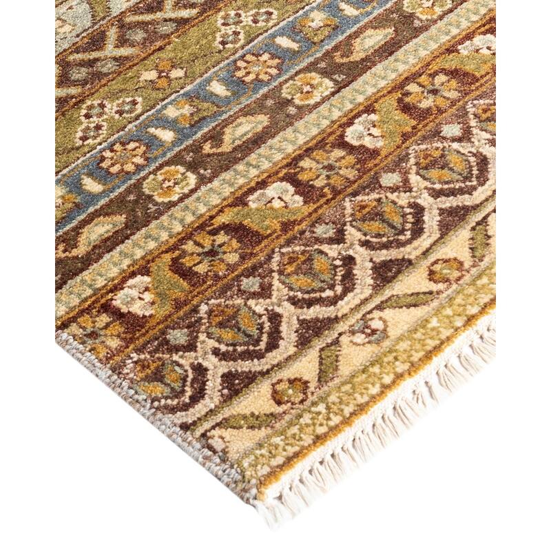 Gabbeh One-of-a-Kind Hand-Knotted Area Rug - Ivory, 8' 1" x 10' 1" - 8' 1" x 10' 1"