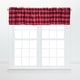 preview thumbnail 11 of 20, Franklin Check Cotton Window Curtain Valance Set of 2 - 15.5 x 72 Black