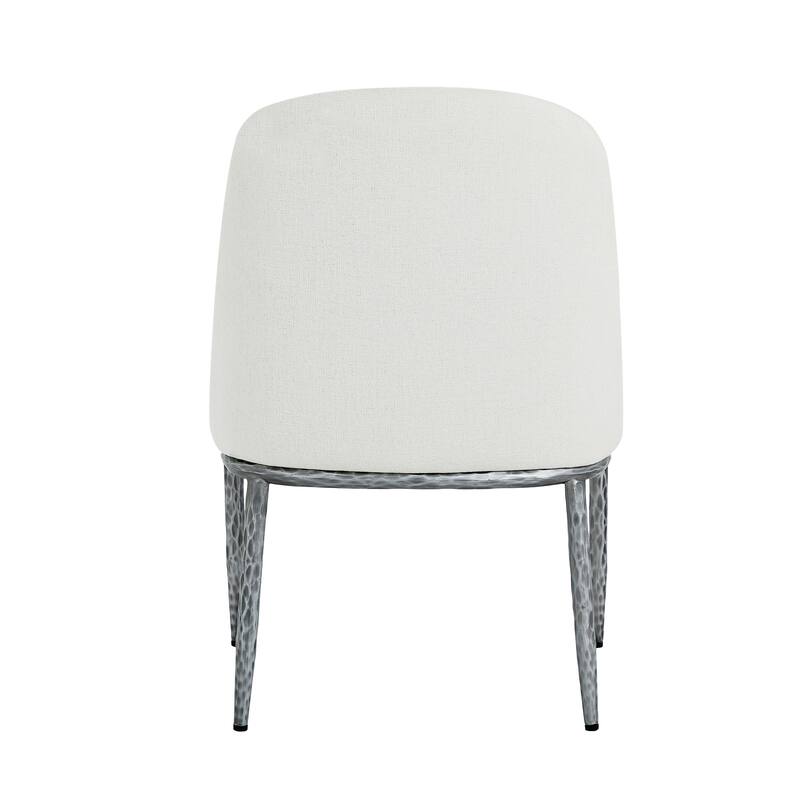 Christopher Knight Home - 5-Piece Dining Set with Metal Brass Leg Upholstered Chairs & 47.25" Round Pedestal Dining Table