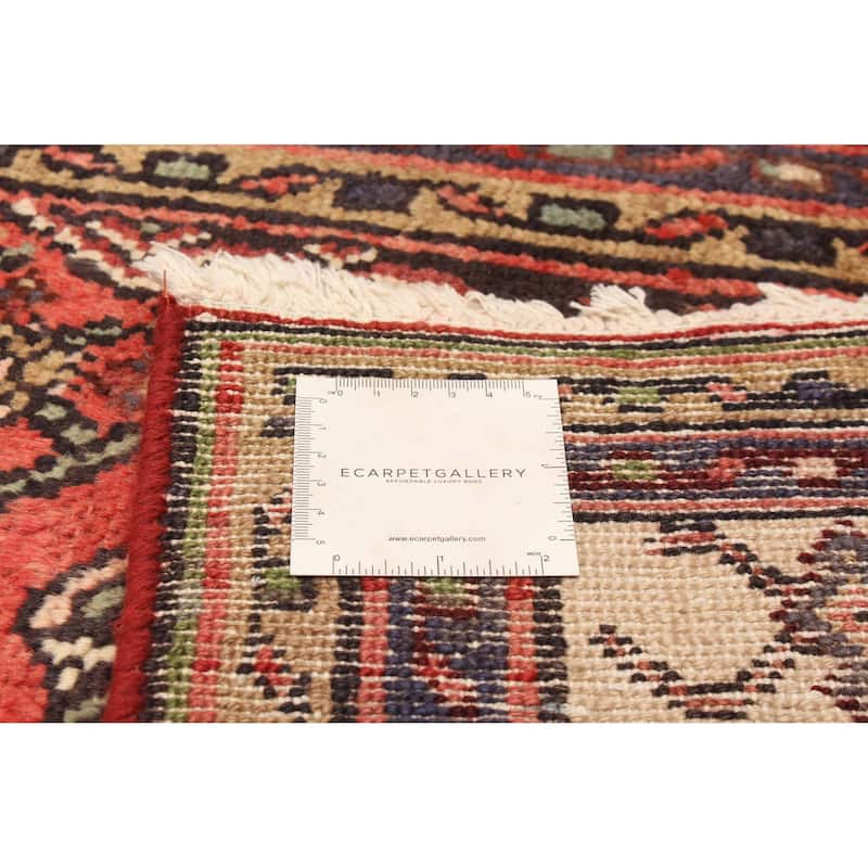 ECARPETGALLERY Hand-knotted Andelz Red Wool Rug - 3'5 x 9'8