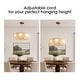 preview thumbnail 4 of 5, 24 in. 8-Light Gold Alabaster Chandelier - 24-inch