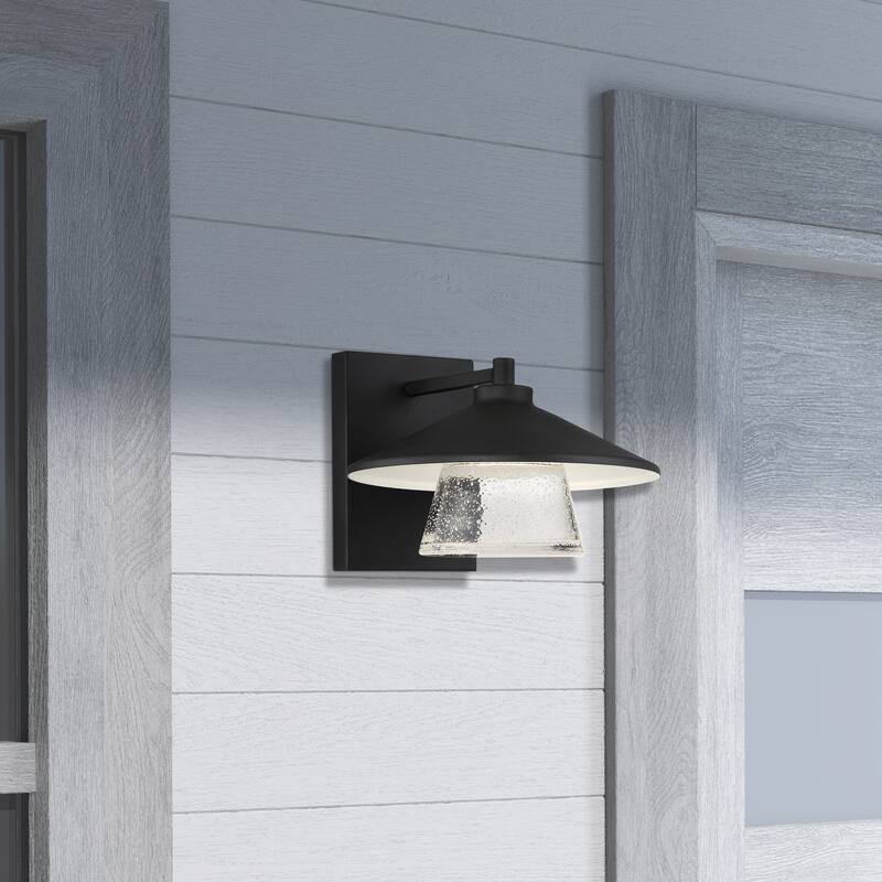 Silo 1-light Black Marine Grade LED Outdoor Wall Sconce
