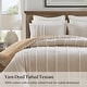 preview thumbnail 37 of 39, Harbor House Anslee Taupe 3 Piece 100% Cotton Yarn Dyed Duvet Cover Set with Overlap Closure Shams
