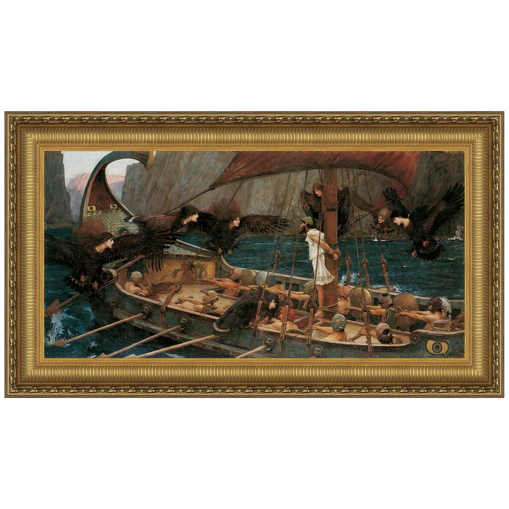 Design Toscano Ulysses and the Sirens, 1891: Canvas Replica Painting: Medium